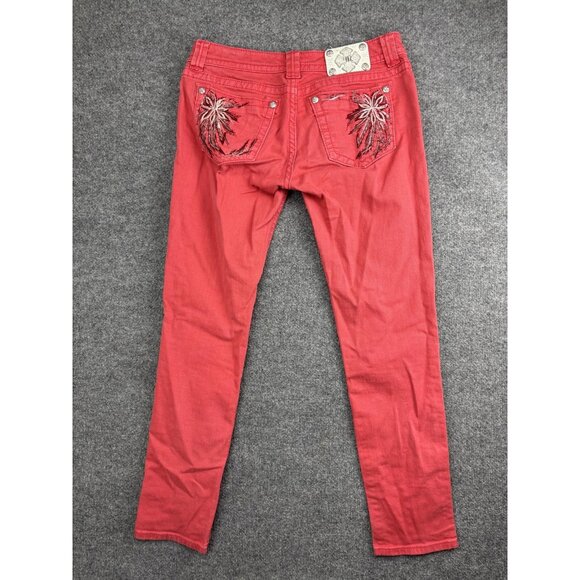 Miss Me Jeans Womens 31 Ruby Skinny Inseam 32 Embellished Pockets Sequins - Picture 7 of 9